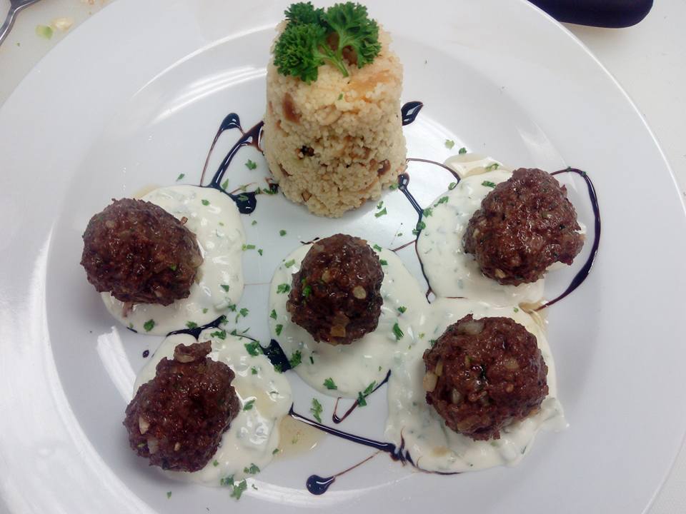 DIY Lamb Kofta, Apricot and Almond Couscous, Greek Tzatziki